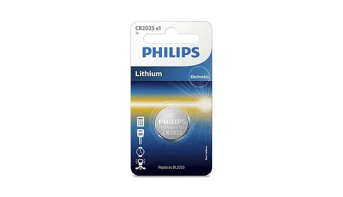 PHILIPS CR2025 3V 1 PACK LITHIUM BATTERIES