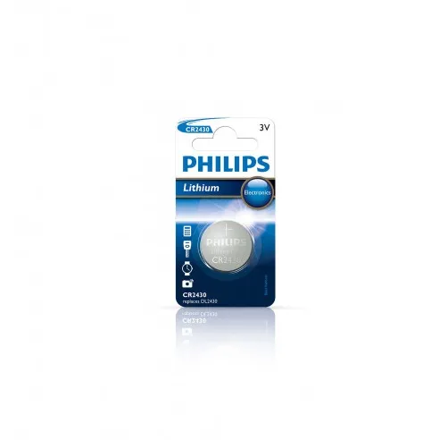 PHILIPS CR2430 3V 1 PACK LITHIUM BATTERIES