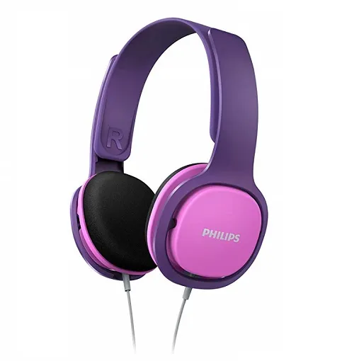PHILIPS KIDS SHK2000 HEADPHONES PINK & PURPLE