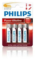 PHILIPS LR6P4B/10 AA 4-PACK POWER ALKALI