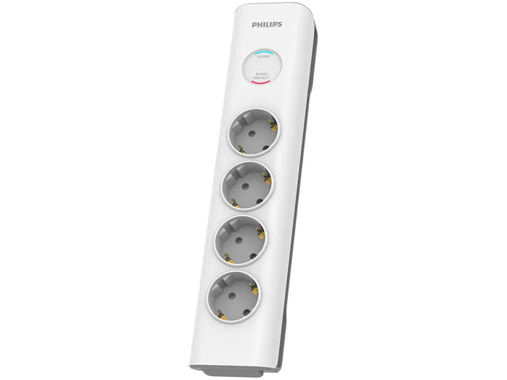 PHILIPS POWER PROTECTOR 4 SOCKETS 2M WHITE