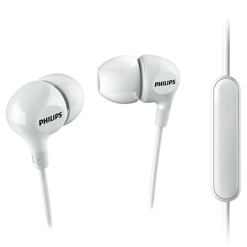 PHILIPS SHE3555 EARPHONES W/MICROPHONE WHITE