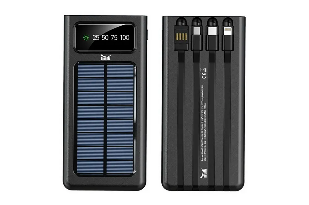 Power Bank and Solar Charger MeanIT 10000mAh