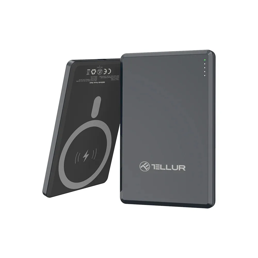 Power Bank Tellur Magnetic 5000mAh Magsafe Type-C PD20W Magnetic Black