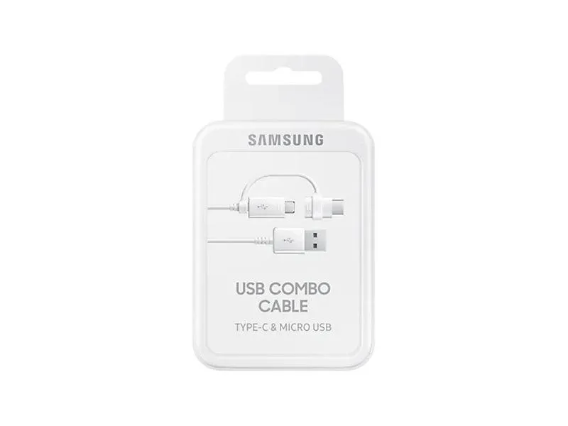 SAMSUNG 2 IN 1 CABLE COMBO, USB TYPE C & MICRO USB, 1.5M