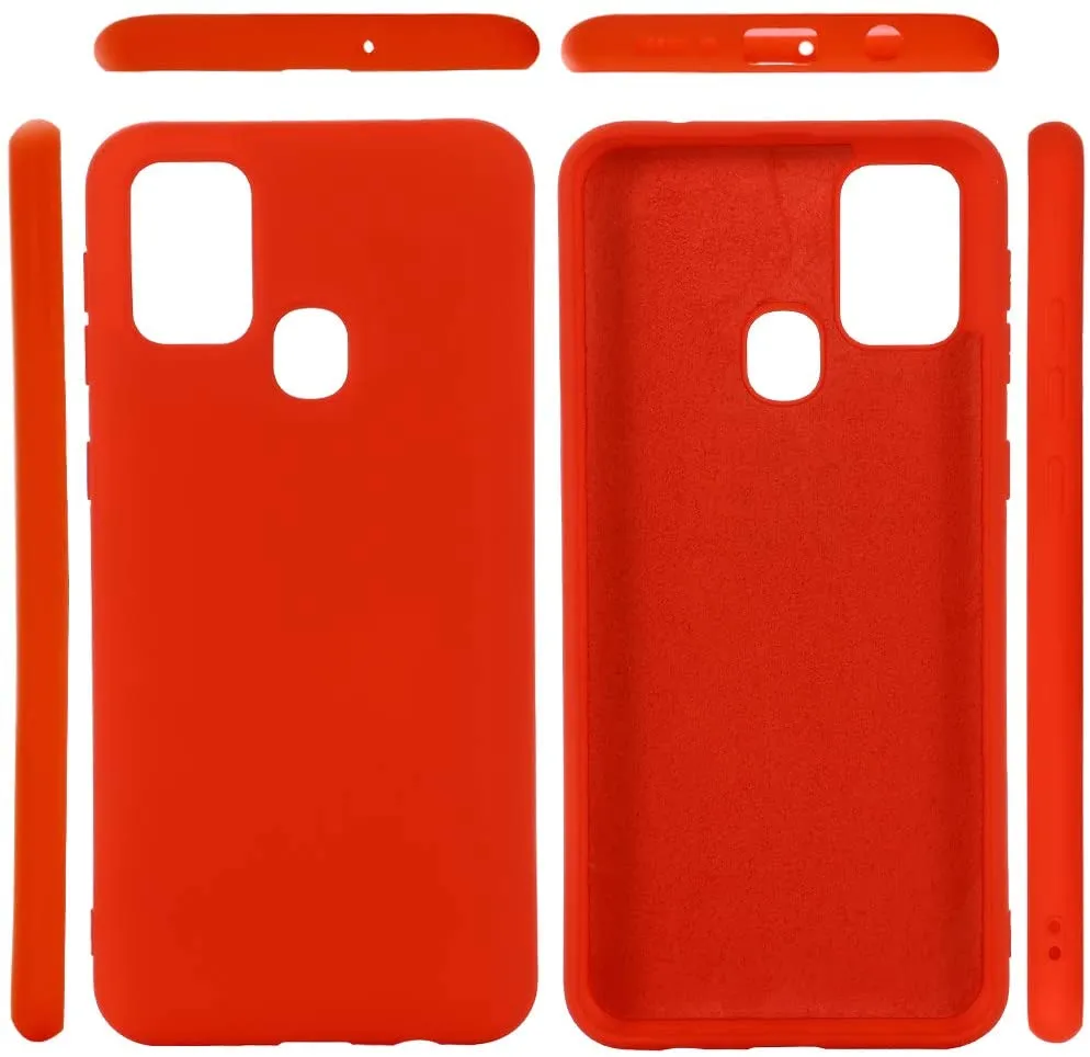 SAMSUNG CASE FOR GALAXY A21S SILICONE COVER RED