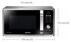 SAMSUNG MS-23F301TAS МИКРОБРАНОВА ПЕЧКА