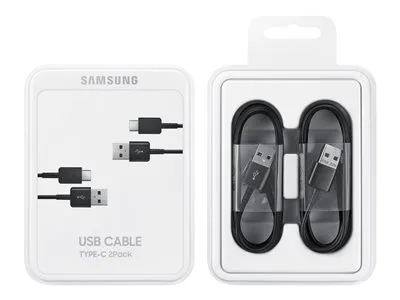 SAMSUNG USB CABLE TYPE-C BLACK BLISTER PACK 2 PCS
