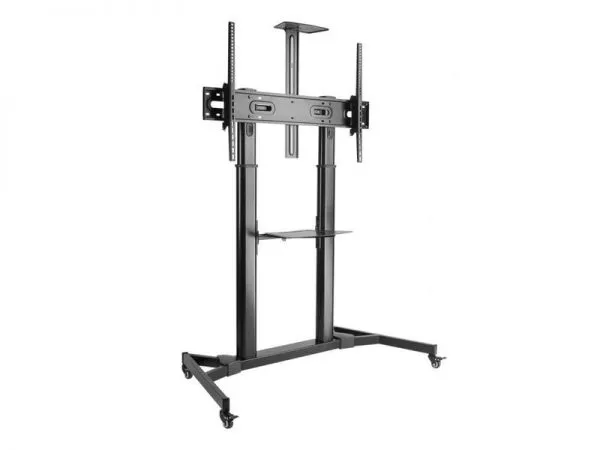 SBOX FS-3610 60"-100" TV FLOOR STAND W/WHEELS, CABLE MANAGEMENT, SHELF