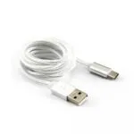 SBOX USB 2.0 TYPE-C 1.5M CABLE BRAIDED FRUITY WHITE