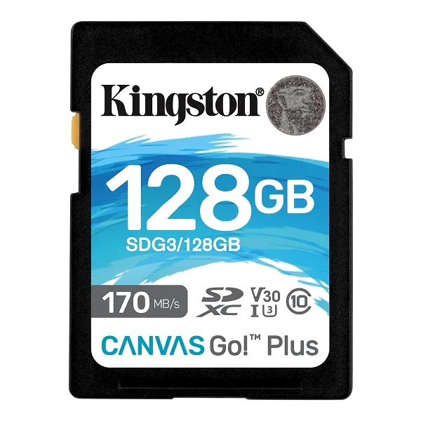 Secure Digital Kingston 128GB SDXC Canvas Go Plus 170R/90W CL10 UHS-I