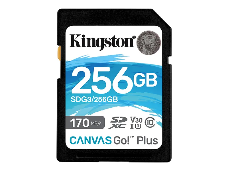 Secure Digital Kingston 256GB SDXC Canvas Go Plus 170R/90W CL10 UHS-I
