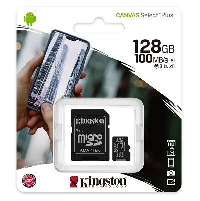 Secure Digital Micro Kingston 128GB SDXC Canvas Select Plus cl10 UHS-I