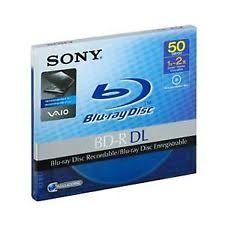 SONY BD-R DL 25GB BNR25SL RECORDABLE