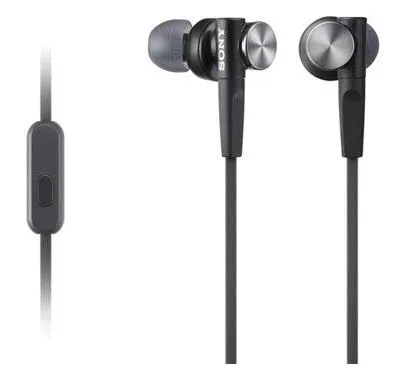 SONY MDR-XB50APB EARPHONES W/MICROPHONE EXTRA BASS BLACK