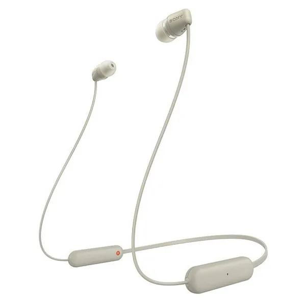Sony WI-C100C Wireless Beige Earphones