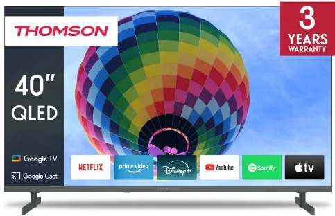 THOMSON 40QG4S14 40" QLED FHD GOOGLE TV FRAMELESS