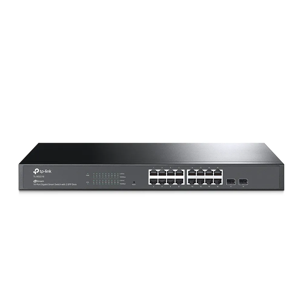 TP-Link Switch 16port 10/100/1000 TL-SG2218 Rack mountable w/2 SFP por