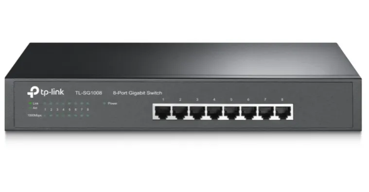 TP-Link Switch 8port Gigabit Rackmount TL-SG1008