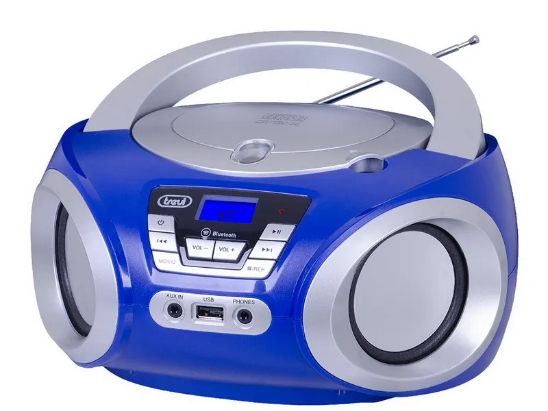 TREVI CMP 544 PORTABLE RADIO/CD/MP3 PLAYER BLUE