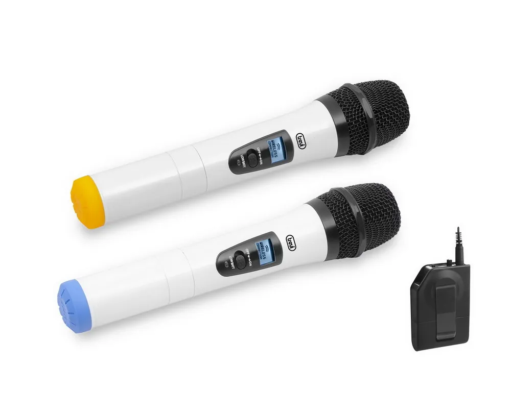 TREVI EM 420R MICROPHONE WIRELESS KARAOKE DUAL WHITE