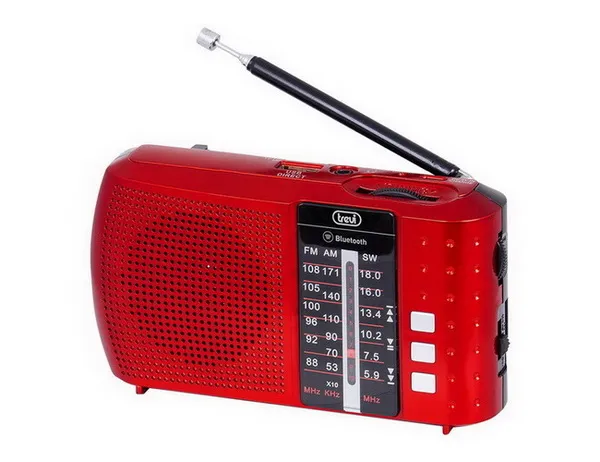 TREVI RA 7F20 PORTABLE RADIO/MP3/BT/SD PLAYER W/RECHARGEABLE BATTERY R