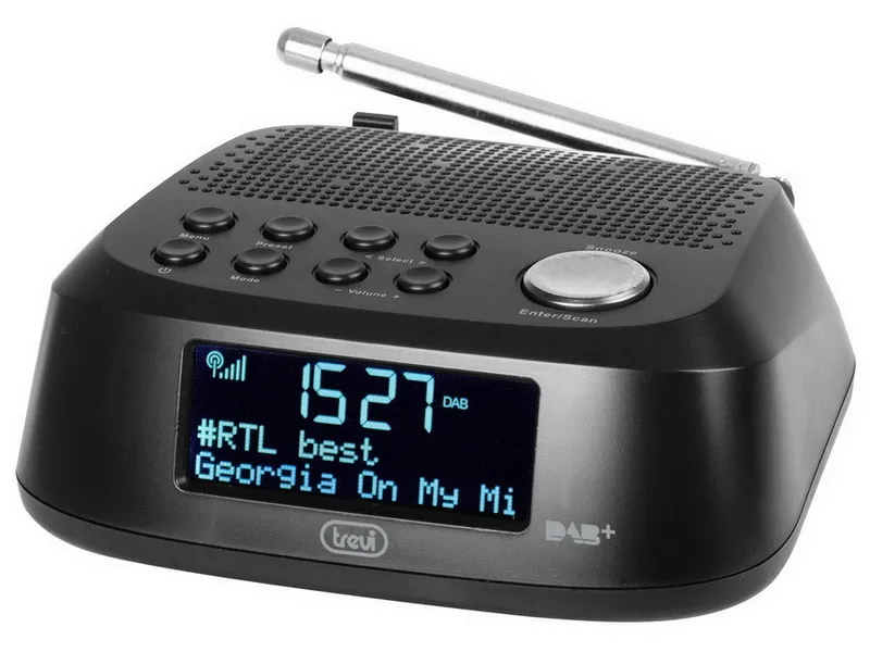 TREVI RC 80D4 DIGITAL TUNNER&ALARM CLOCK BLACK