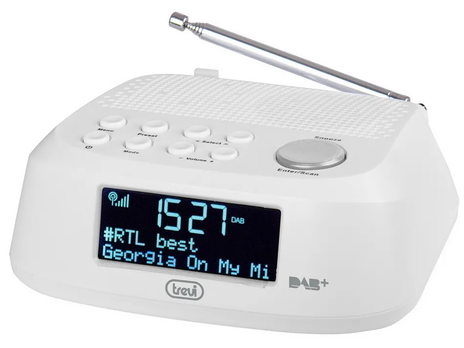 TREVI RC 80D4 DIGITAL TUNNER&ALARM CLOCK WHITE