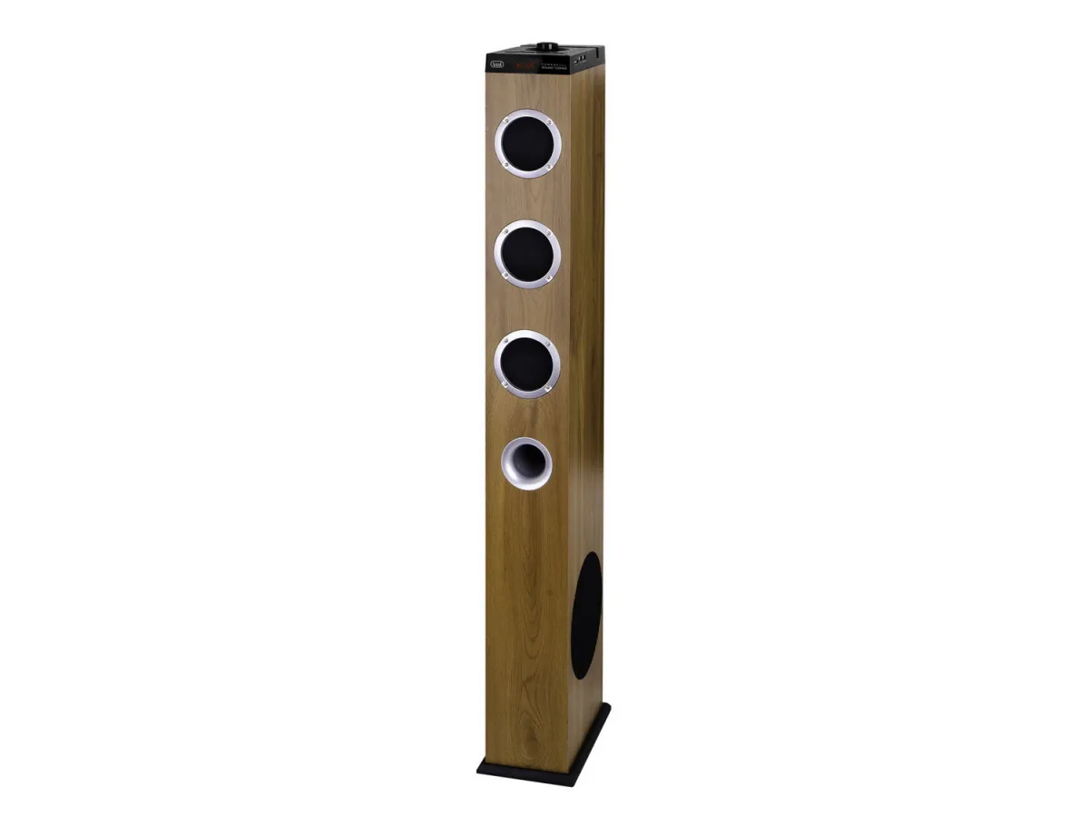 TREVI XT 10A8 2.1 SPEAKERS WOODEN BLUETOOTH TOWER