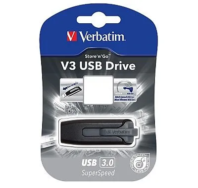 USB Drive 64GB Verbatim V3 Black USB 3.0
