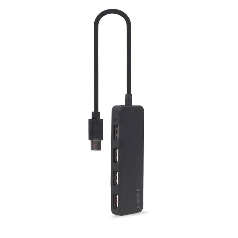USB HUB 2.0 4-Port Type-C Gembird Black