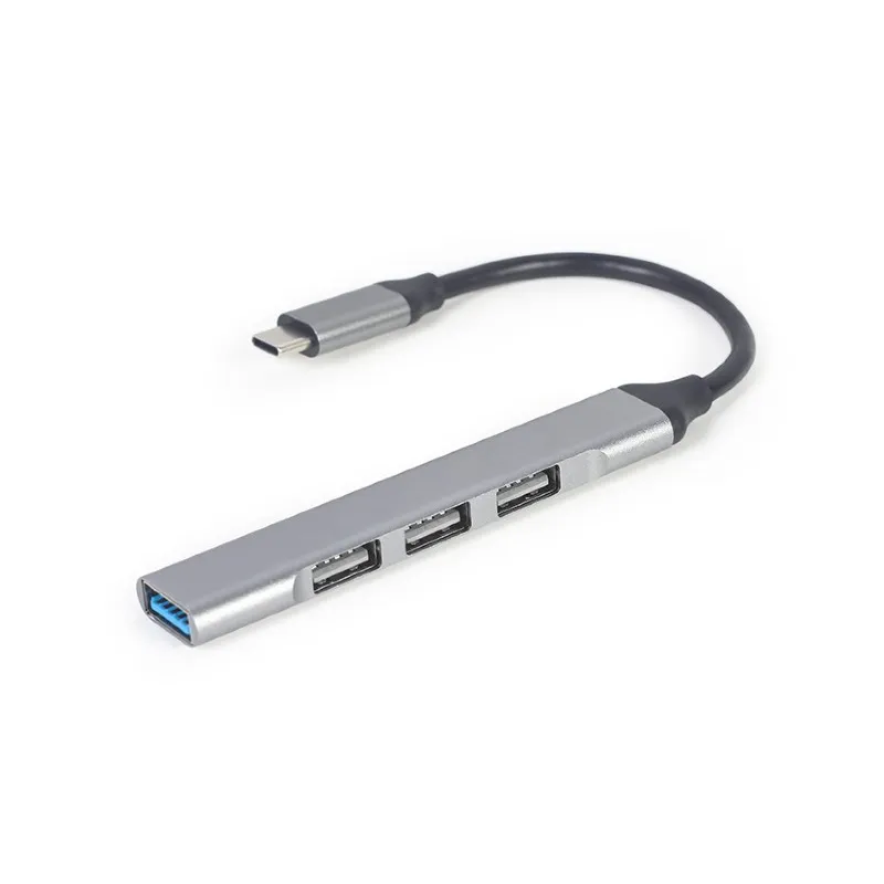 USB HUB Type C 4-Port Gembird 1 x USB 3.1/3x USB 2.0 Silver