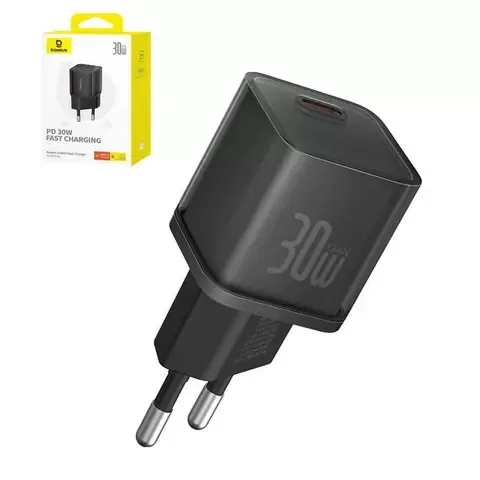 USB Universal Power Charger Baseus GaN5S 30W Type-C Cluster Black