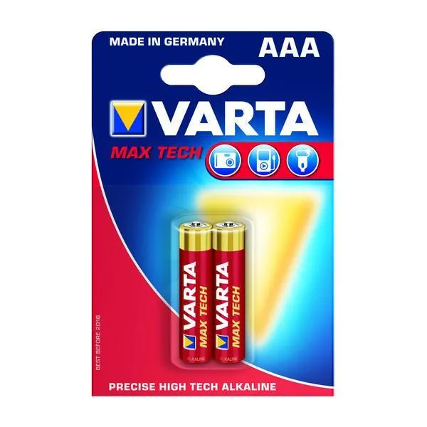 VARTA LONG LIFE MAX POWER AAA LR03 2/1 Алкална Батерија