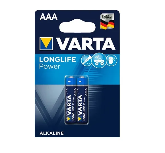 VARTA LONG LIFE POWER AAA LR03 2/1 Алкална Батерија