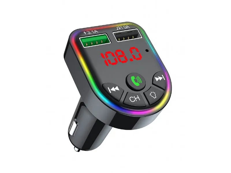 Wireless Bluetooth FM Transmitter Gembird Hands Free/Dual Charger w/LC