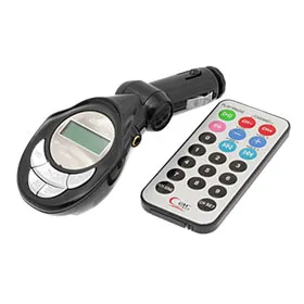 WIRELESS FM TRANSMITTER 4IN1 W/LCD DISPLAY & REMOTE FM-1002