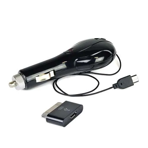 ZIPKORD USB UNIVERSAL CAR CHARGER 510CMIX 1.0A RETRACTABLE MICRO USB W